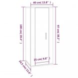 3 részes barna tölgy színű szerelt fa TV-szekrényszett