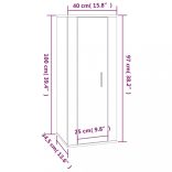 5 részes barna tölgy színű szerelt fa TV-szekrényszett