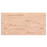 tömör bükkfa téglalap alakú asztallap 80 x 40 x 1,5 cm