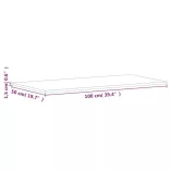 tömör bükkfa téglalap alakú asztallap 100x50x1,5 cm