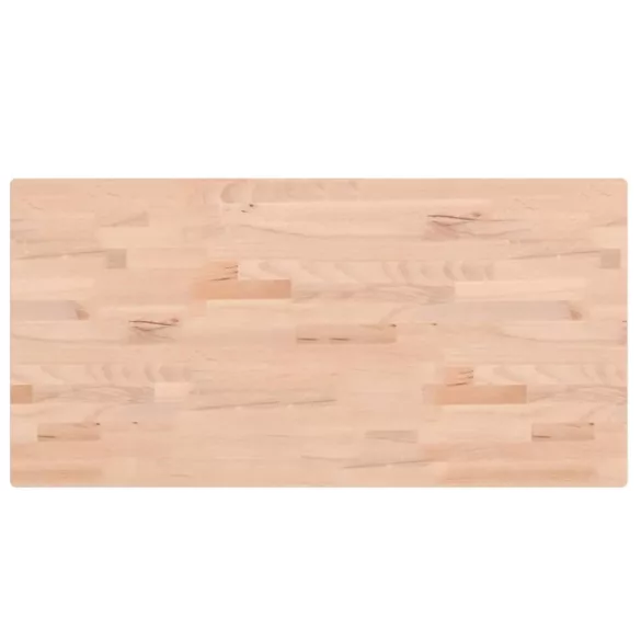 tömör bükkfa téglalap alakú asztallap 100x50x2,5 cm