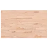 tömör bükkfa téglalap alakú asztallap 100x60x2,5 cm