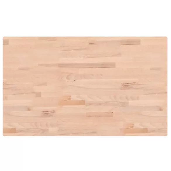 tömör bükkfa téglalap alakú asztallap 100x60x2,5 cm