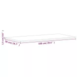 tömör bükkfa téglalap alakú asztallap 100x50x1,5 cm