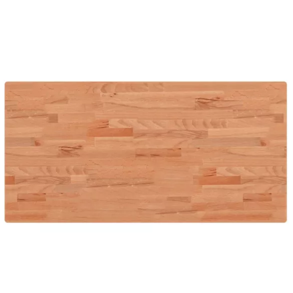 tömör bükkfa téglalap alakú asztallap 100x50x2,5 cm