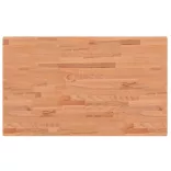 tömör bükkfa téglalap alakú asztallap 100x60x2,5 cm