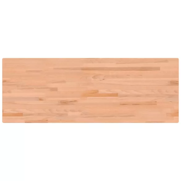 tömör bükkfa és fém munkaasztallap 150x55x81,5 cm