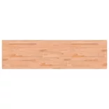 tömör bükkfa és fém munkaasztallap 200x55x81,5 cm