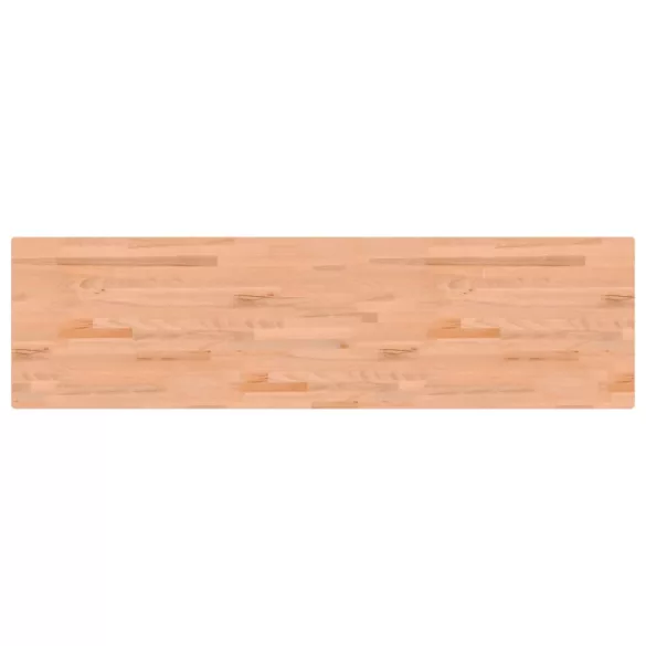 tömör bükkfa és fém munkaasztallap 200x55x81,5 cm