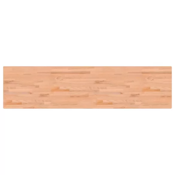 tömör bükkfa és fém munkaasztallap 220x55x81,5 cm