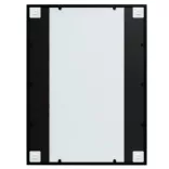 3 db fekete fém fali tükör 80x60 cm