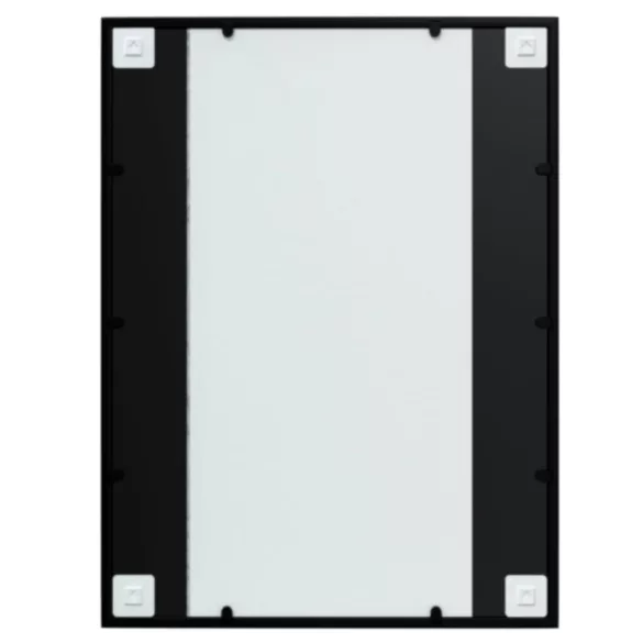 3 db fekete fém fali tükör 80x60 cm