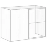 antracitszürke horganyzott acél kutyakennel 214x865x181 cm