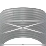 antracitszürke horganyzott acél kerti magaságyás 440x80x68 cm