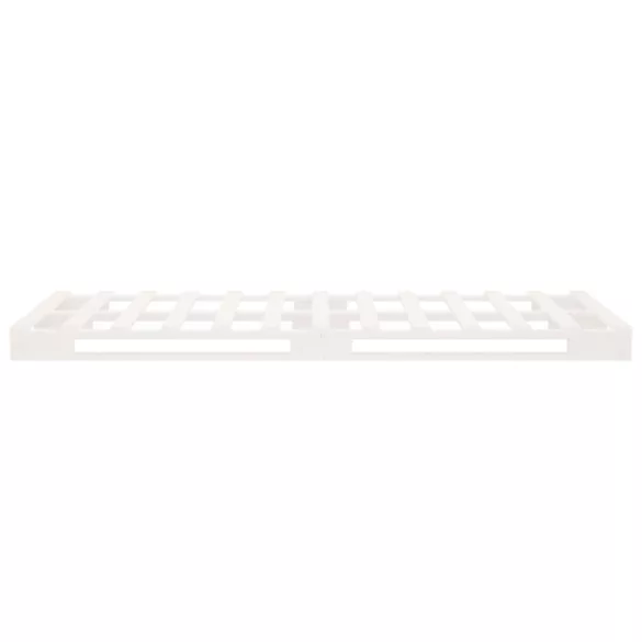 fehér tömör fenyőfa ágykeret 90 x 190 cm (Single)