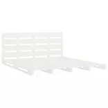 fehér tömör fenyőfa ágykeret 120x190 cm (Small Double)