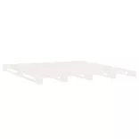 fehér tömör fenyőfa ágykeret 120x190 cm (Small Double)