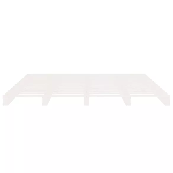 fehér tömör fenyőfa ágykeret 120x190 cm (Small Double)
