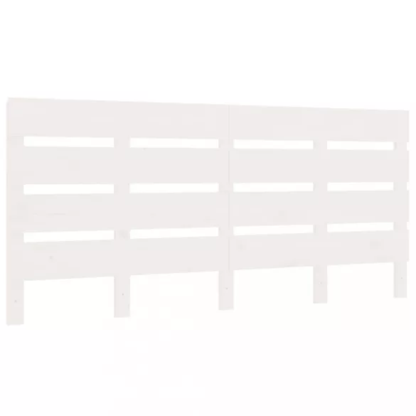 fehér tömör fenyőfa ágy matrac nélkül 140x190 cm