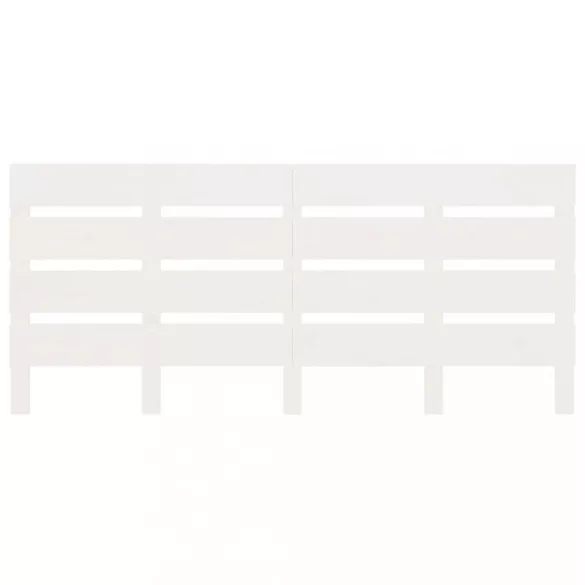 fehér tömör fenyőfa ágy matrac nélkül 140x190 cm