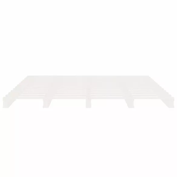 fehér tömör fenyőfa ágy matrac nélkül 140x190 cm