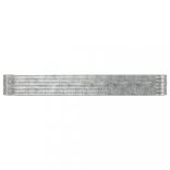 ezüstszínű porszórt acél kerti magaságyás 554x100x68 cm