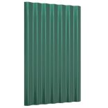 36 db zöld horganyzott acél tetőpanel 60x36 cm
