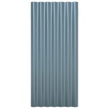 12 db szürke horganyzott acél tetőpanel 80x36 cm