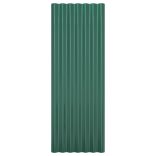 12 db zöld horganyzott acél tetőpanel 100 x 36 cm