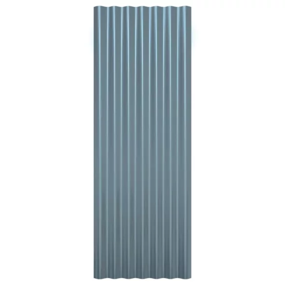 12 db szürke horganyzott acél tetőpanel 100 x 36 cm