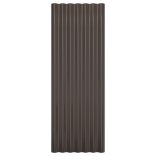 12 db barna horganyzott acél tetőpanel 100 x 36 cm