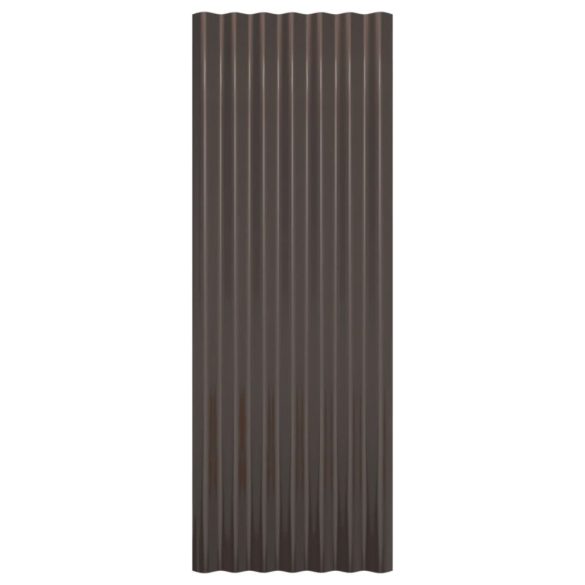 12 db barna horganyzott acél tetőpanel 100 x 36 cm