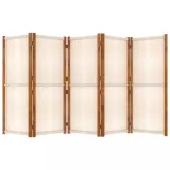 fehér 5 paneles térelválasztó 350x180 cm