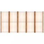 fehér 5 paneles térelválasztó 350x180 cm