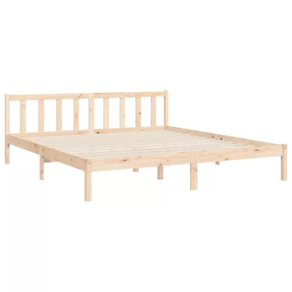 tömör fa ágykeret fejtámlával Super King Size
