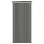 világosszürke horganyzott acél kerti fészer 192x108x223 cm