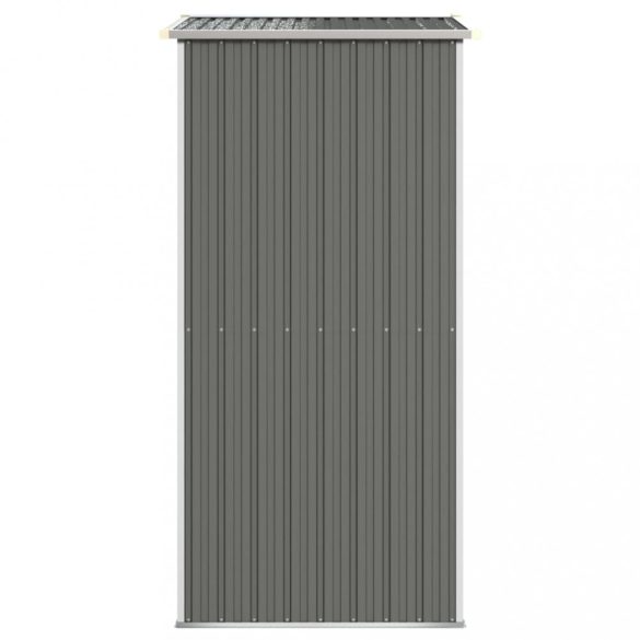 világosszürke horganyzott acél kerti fészer 192x108x223 cm