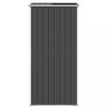 antracitszürke horganyzott acél kerti fészer 192 x 108 x 223 cm