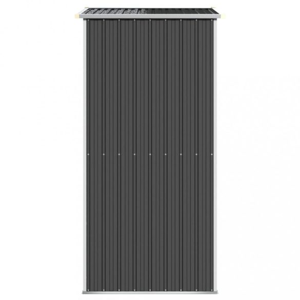 antracitszürke horganyzott acél kerti fészer 192 x 108 x 223 cm