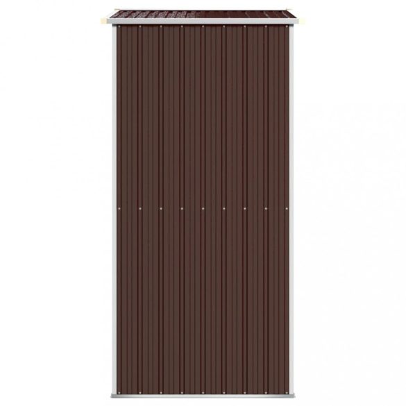 sötétbarna horganyzott acél kerti fészer 192x108x223 cm