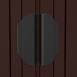 sötétbarna horganyzott acél kerti fészer 192x108x223 cm