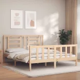 tömör fenyőfa ágy matrac nélkül 160 x 200 cm