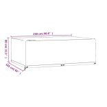 téglalap alakú kerti bútorhuzat 12 fűzőlyukkal 230x165x80 cm