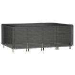 téglalap alakú kerti bútorhuzat 12 fűzőlyukkal 240x180x80 cm
