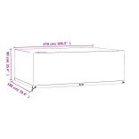 téglalap alakú kerti bútorhuzat 12 fűzőlyukkal 270x180x90 cm