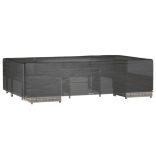 téglalap alakú kerti bútorhuzat 12 fűzőlyukkal 315x180x75 cm