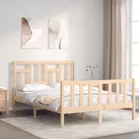 tömör fenyőfa ágy matrac nélkül 140 x 200 cm