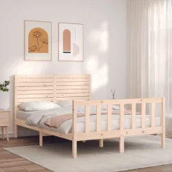 tömör fenyőfa ágy matrac nélkül 140 x 200 cm