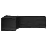 L-alakú kerti bútorhuzat 18 fűzőlyukkal 220 x 285 x 80 cm