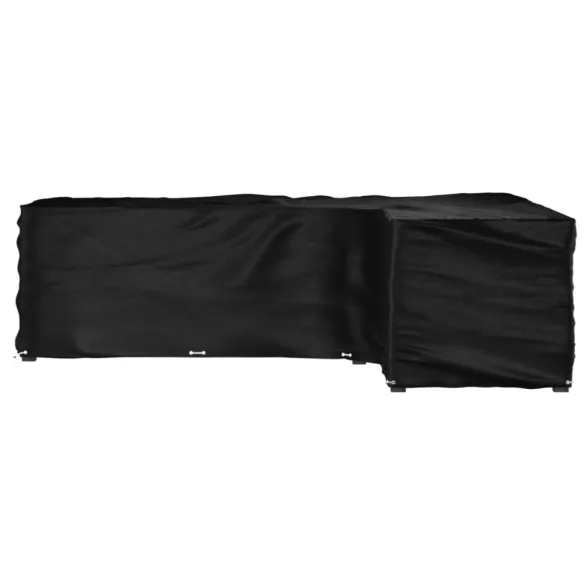 L-alakú kerti bútorhuzat 18 fűzőlyukkal 285 x 220 x 80 cm